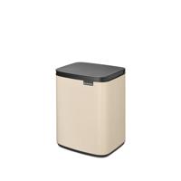 Brabantia Bo Afvalemmer - 7 liter - kunststof binnenemmer - soft beige 234101