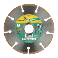 Wolfcraft HM-doorslijpschijf | Ø115 x 22,2mm | 1 stuk - 8369000