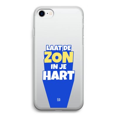 Laat de zon in je hart: iPhone SE 2020 Transparant Hoesje