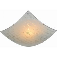 LED Plafondlamp - Plafondverlichting - Trion Sonu - E27 Fitting - 2-lichts - Vierkant - Mat Wit - Aluminium - thumbnail