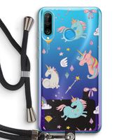 Fantasiewereld: Huawei P30 Lite Transparant Hoesje met koord