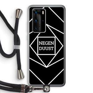 Negenduust geometrisch: Huawei P40 Pro Transparant Hoesje met koord