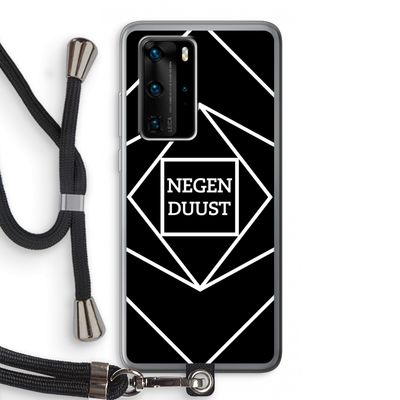 Negenduust geometrisch: Huawei P40 Pro Transparant Hoesje met koord