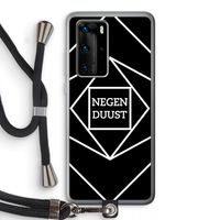 Negenduust geometrisch: Huawei P40 Pro Transparant Hoesje met koord