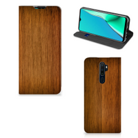 OPPO A5 (2020) | A9 (2020) Book Wallet Case Donker Hout - thumbnail