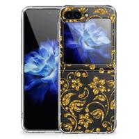 Samsung Galaxy Z Flip 5 | TPU Case | Gouden Bloemen