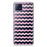 OPPO A53 5G | OPPO A73 5G TPU bumper Waves Roze - thumbnail