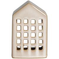 Leen Bakker - Theelichthouder Huis - 11,5x9,5x7,5 Cm - Keramiek - Beige - 7.5x9.5x11.5 Cm Leen Bakker - Theelichthouder Huis - 11,5x9,5x7,5 Cm - Keramiek - Beige - 7.5x9.5x11.5 Cm