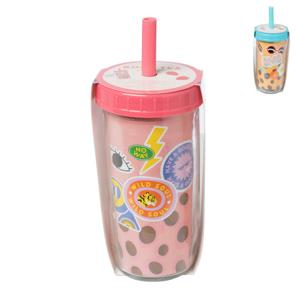 Bubble tea drinkbeker gift set - diverse kleuren