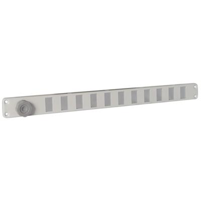Nedco schuifrooster - alu.wit - 370 x 30 mm - RAL9010 wit