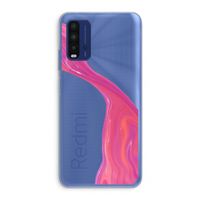 Paarse stroom: Xiaomi Redmi 9T Transparant Hoesje