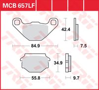 TRW Remblokken, en remschoenen voor de moto, MCB657 Allround organisch