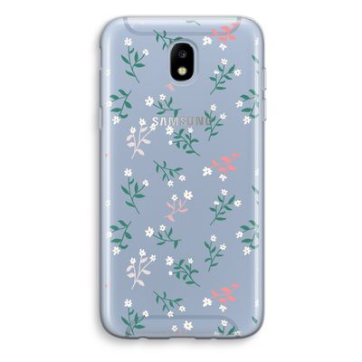 Small white flowers: Samsung Galaxy J5 (2017) Transparant Hoesje