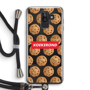 Koekerond: Samsung Galaxy J8 (2018) Transparant Hoesje met koord