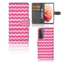 Samsung Galaxy S21 | Telefoon Hoesje | Waves Pink