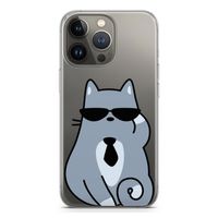 Cool cat: iPhone 13 Pro Transparant Hoesje