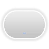 Badkamerspiegel Casajoy Bright 90x60cm Ovaal Ledverlichting en Anticodens