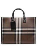 Burberry sac cabas à carreaux - Marron Burberry sac cabas à carreaux - Marron
