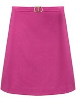 TWINSET minijupe à détail de logo - Rose