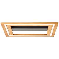 Brilliant Led plafonnière Rhea L met hout G99748/76