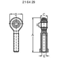 Modelcraft Staal Kogelkop Met binnenschroefdraad M3 1 stuk(s) - thumbnail
