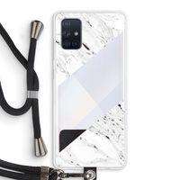 Biggest stripe: Samsung Galaxy A71 Transparant Hoesje met koord