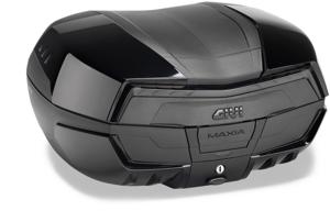 GIVI V58 Maxia 5 Monokey Topkoffer, Topkoffers en zijkoffers voor de moto, zwarte reflectoren, zwart glanzende afwerking