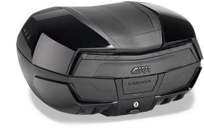 GIVI V58 Maxia 5 Monokey Topkoffer, Topkoffers en zijkoffers voor de moto, zwarte reflectoren, zwart glanzende afwerking