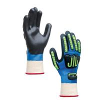 Showa werkhandschoenen - 377-IP - nitril - impactbescherming - zwart / blauw - maat L - 101615400