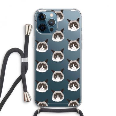 It's a Purrr Case: iPhone 12 Pro Max Transparant Hoesje met koord