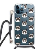 It's a Purrr Case: iPhone 12 Pro Max Transparant Hoesje met koord