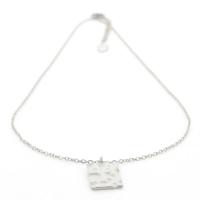 Kalli Ketting Pattern Rectangle Zilver