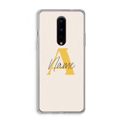 Amber Script: OnePlus 8 Transparant Hoesje