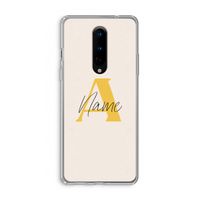 Amber Script: OnePlus 8 Transparant Hoesje