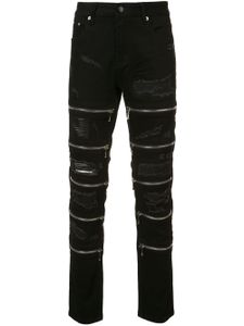 God's Masterful Children jean skinny zippé - Noir