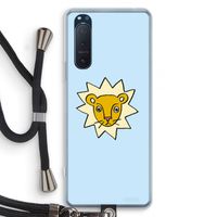 Kleine leeuw: Sony Xperia 5 II Transparant Hoesje met koord