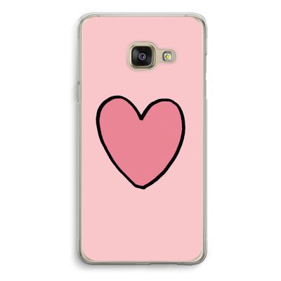 Hartje: Samsung A3 (2017) Transparant Hoesje