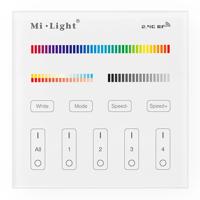 Touch panel 4-zone RGBWW afstandsbediening wandpaneel op stroom
