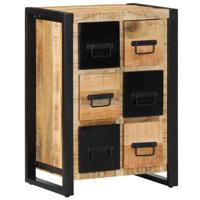 Dressoir 50x35x70 cm massief ruw mangohout