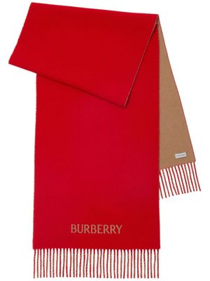 Burberry écharpe à motif Equestrian Knight - Rouge