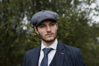 Mayser Premium Cap | Mayser Vintage | Grijs Gestreept | Peaky Blinders