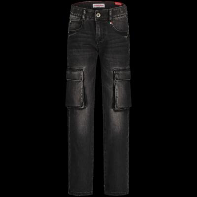 Vingino winter jeans broek jongens - zwart - Paolo Cargo - straight fit