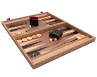 Toernooi Walnoot & Esdoorn Backgammon Set Premium Editie