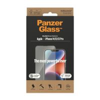 iPhone 13/13 Pro/14 PanzerGlass Ultra-Wide Fit EasyAligner Screenprotector - Zwarte Rand - thumbnail