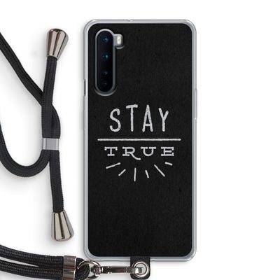 Stay true: OnePlus Nord Transparant Hoesje met koord