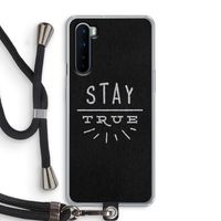 Stay true: OnePlus Nord Transparant Hoesje met koord