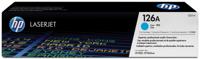 HP toner 126A, 1 000 pagina&apos;s, OEM CE311A, cyaan