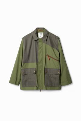 Gecombineerde parka met zakken - GREEN - XXL