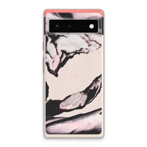 Roze stroom: Google Pixel 6 Transparant Hoesje