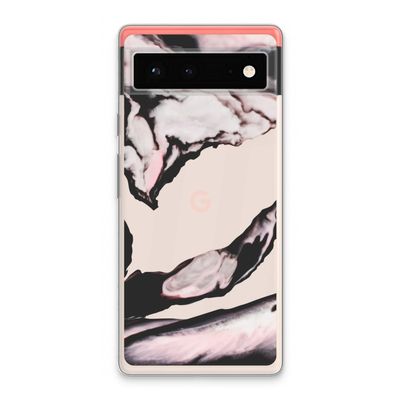 Roze stroom: Google Pixel 6 Transparant Hoesje